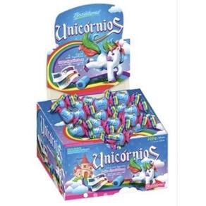 Chiclete Unicórnio Happy Bol Algodão Doce 140g - Com Figurinhas