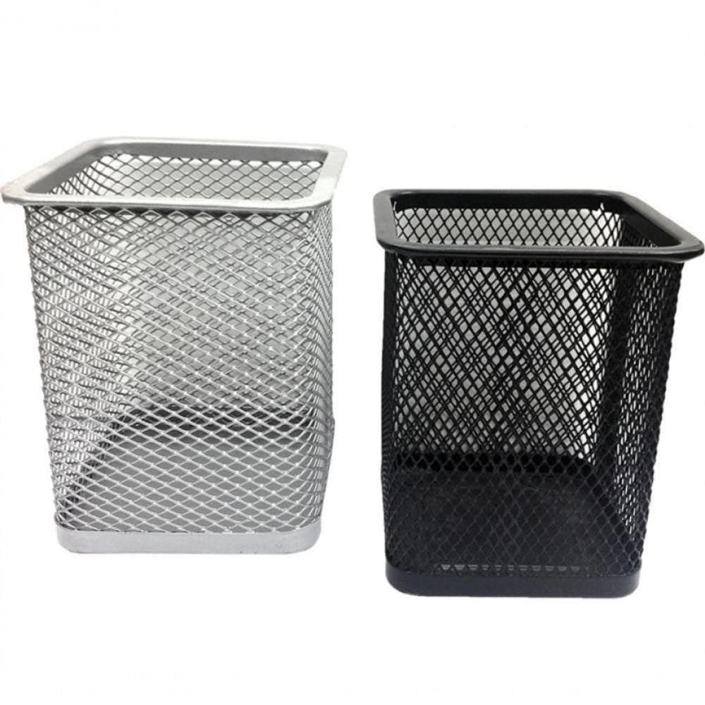 Cesto Telado Organizador Porta Caneta Aramado Quadrado 10 Cm