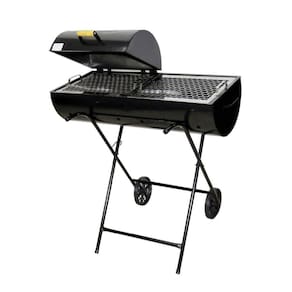Churrasqueira Mega Grill Mista Grelha E Carrinho 92x78x30cm