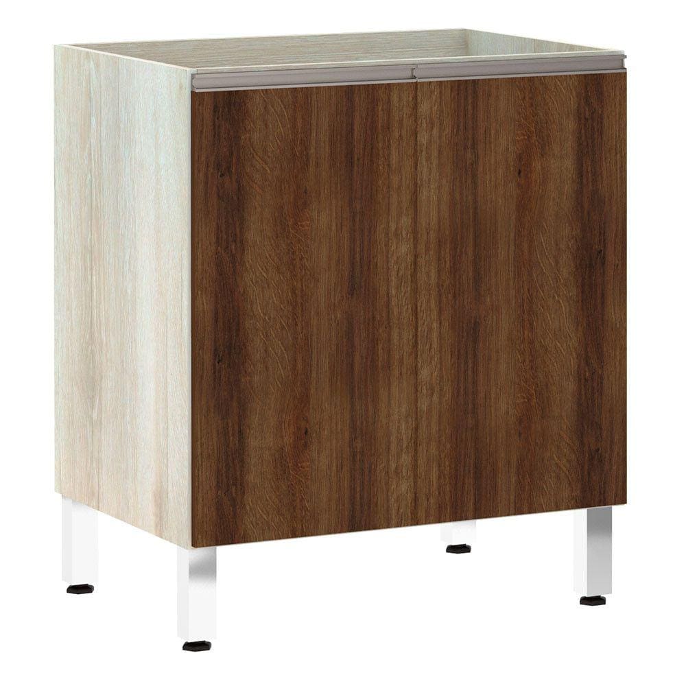 Balcão de Cozinha sem Tampo 70cm 2 Portas Luci Luciane Móveis