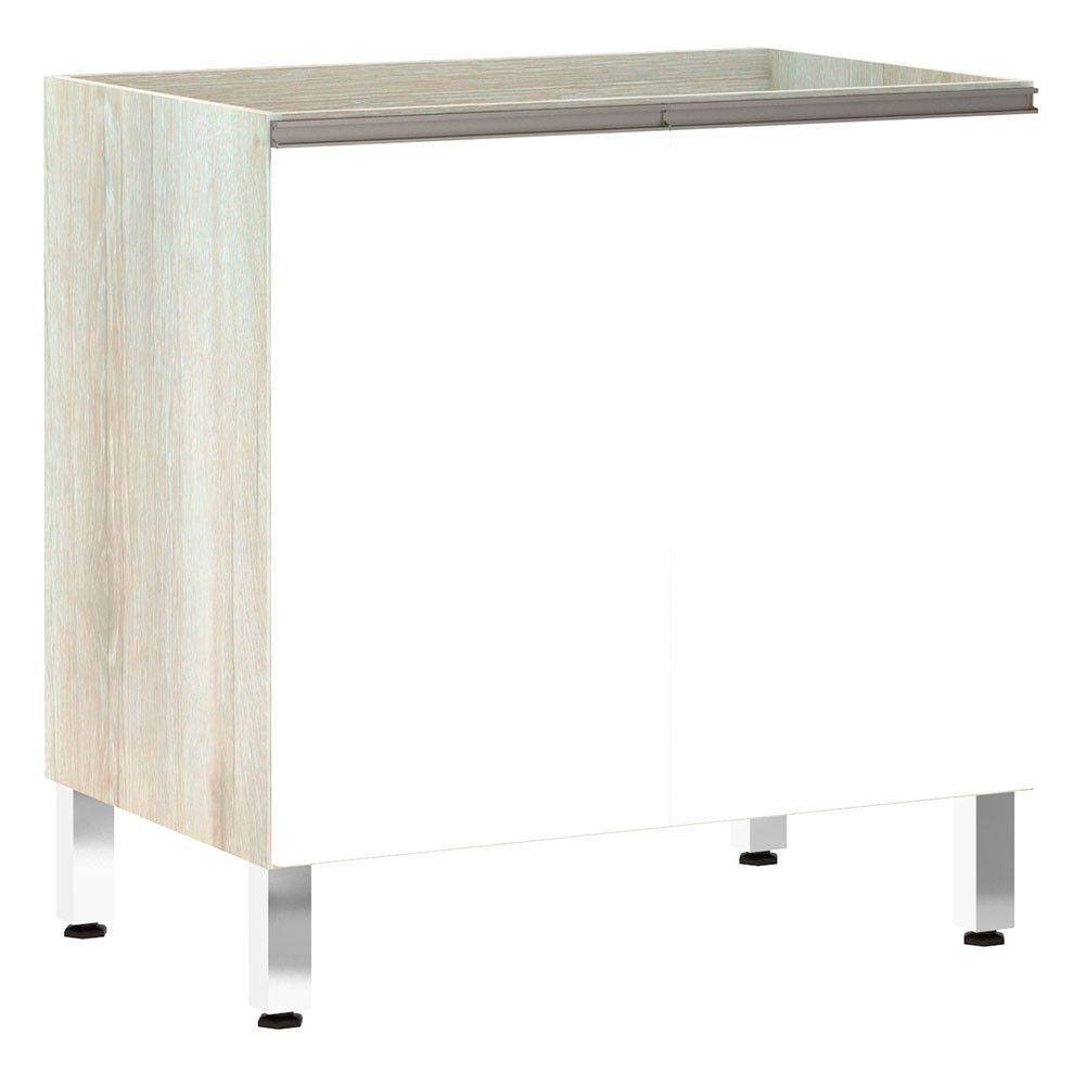Balcão de Cozinha sem Tampo 80cm 2 Portas Luci Luciane Móveis