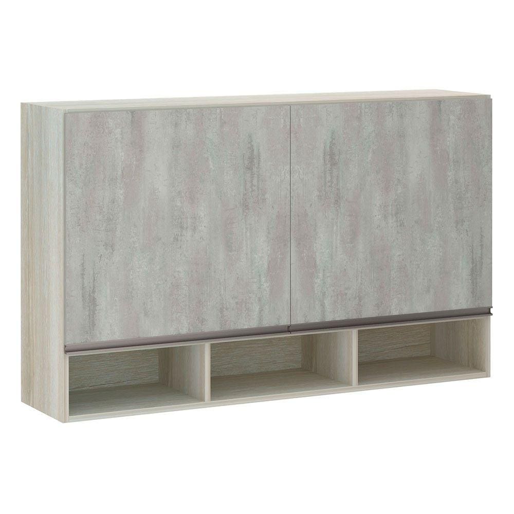 Armário Luciane 120cm 2 Portas com Nicho Luci