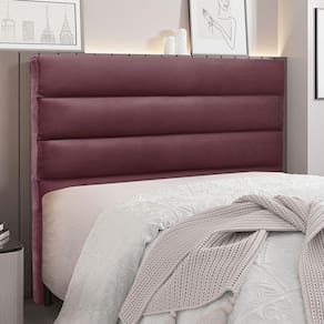 Cabeceira Cama Box Queen La Italiana 160Cm Veludo Púrpura