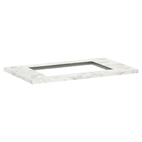 Tampo 80cm com Furo para Cooktop 4 Bocas 50cm X 35cm e Pré Furo Cooktop 5 Bocas 60cm x 35cm Luciane
