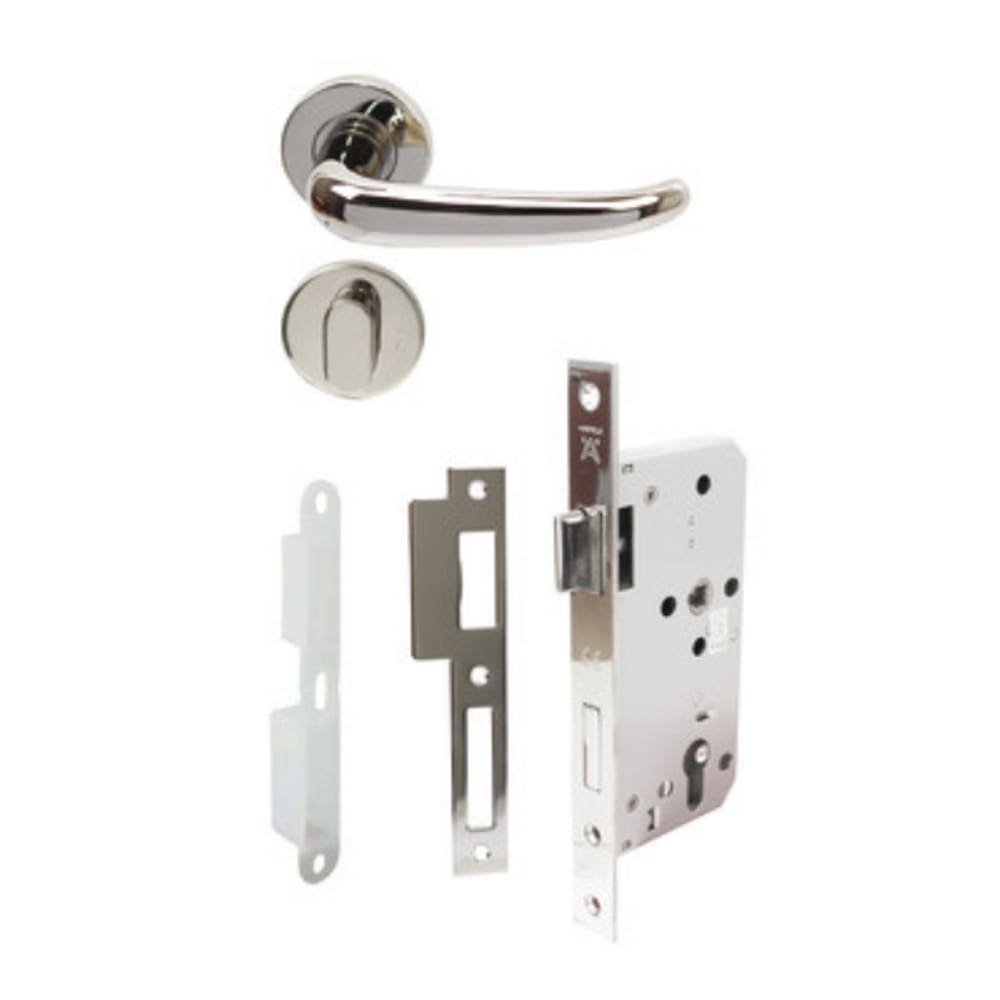 Fechadura Para Porta De Abrir De Banheiro Ergo Inox Hafele