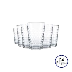 Conjunto de Copos Batuque 265ml Ideal Para o Dia a Dia 24 Unidades Nadir