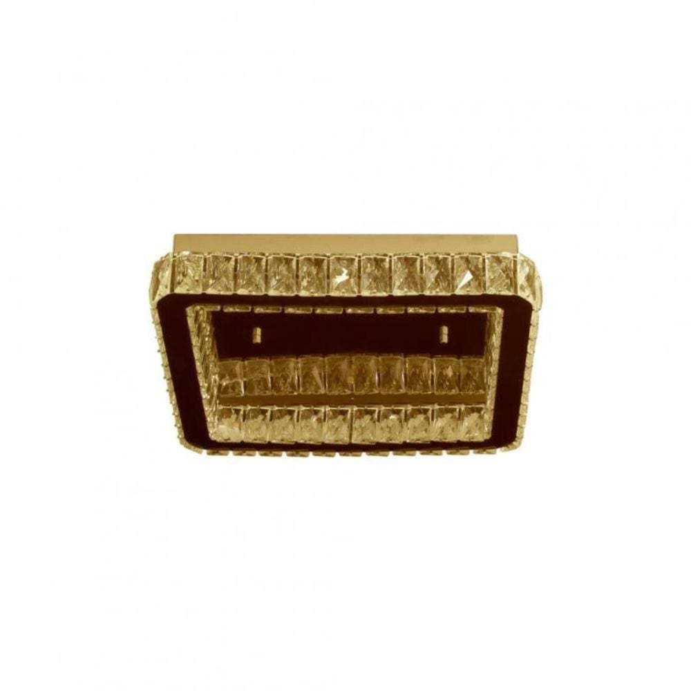 Plafon LED Quadrado 28W Tokyo TKYG404028W4KQDPF Bronzearte Gold