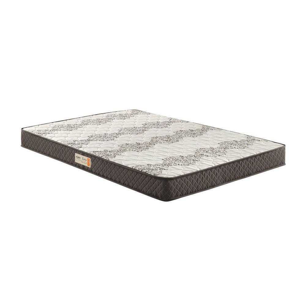 Colchão King Ecoline Espuma D45 Bordado 193x203x25cm Marrom/Bege