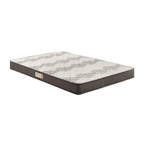 Colchão Queen Ecoline Espuma D45 Bordado 158x198x20cm Marrom/Bege