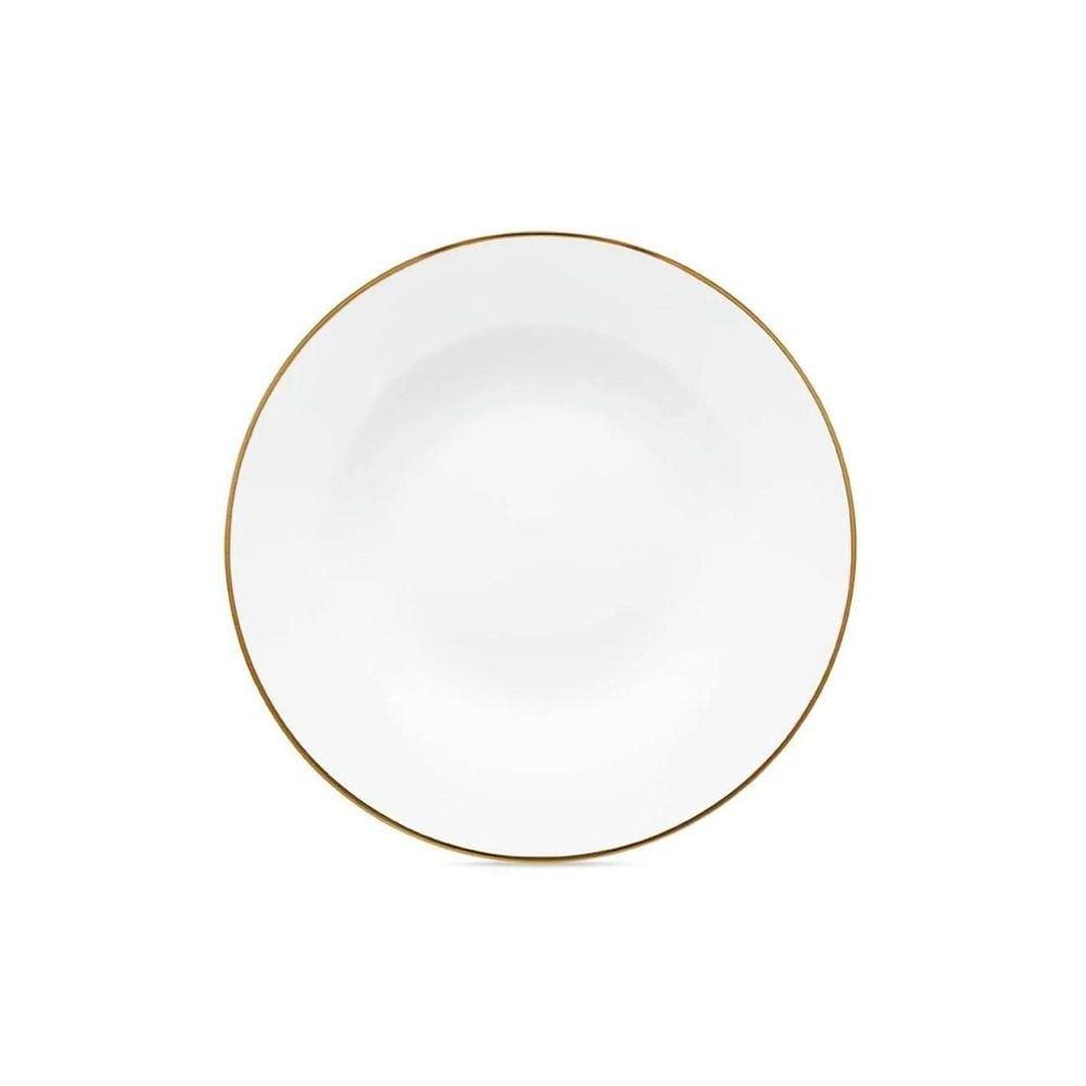 Prato Fundo Porcelana Flamingo Oxford 23,5Cm Sofia Ouro