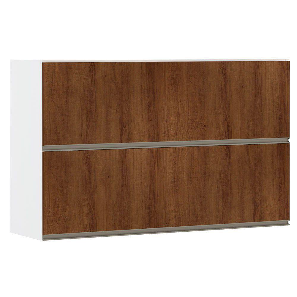Armário Perola Basculante Duplo 120 cm 2 Portas Luciane
