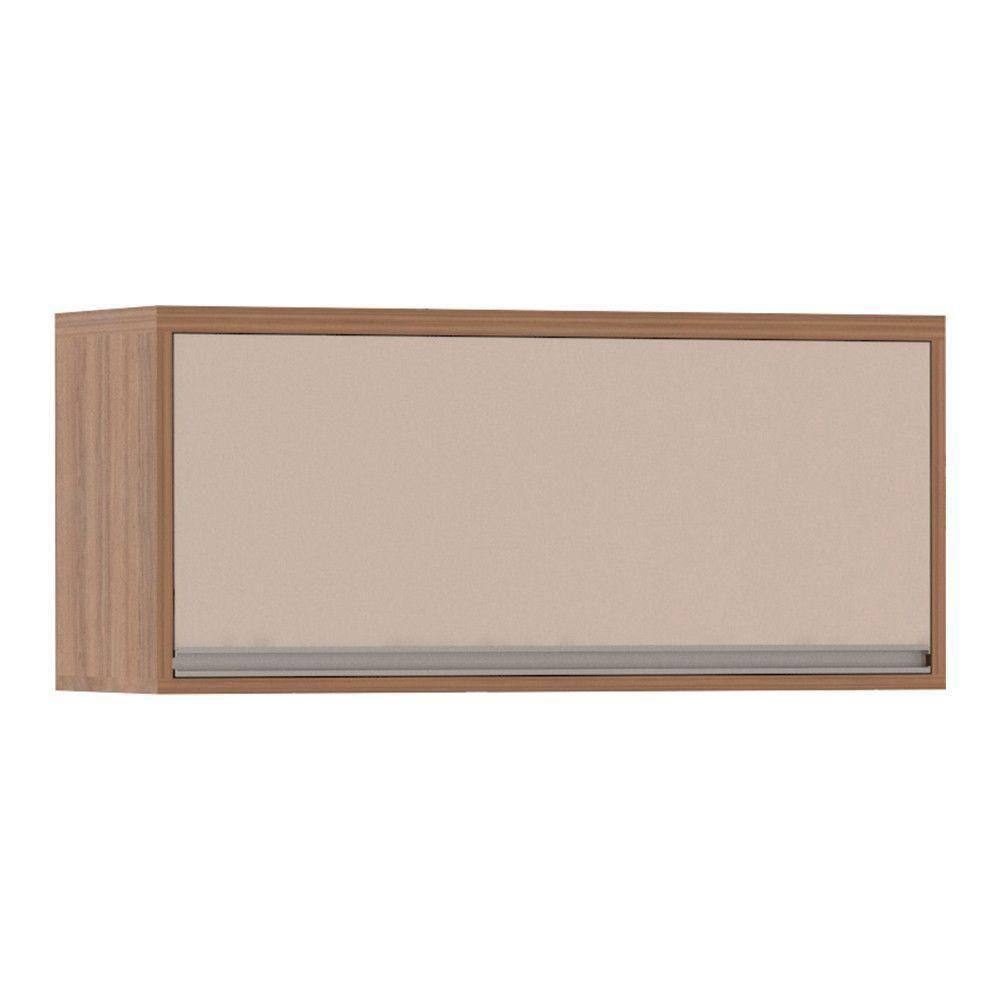 Armário Aéreo 80cm 1 Porta Basculante Lari Vanilla C/Conne