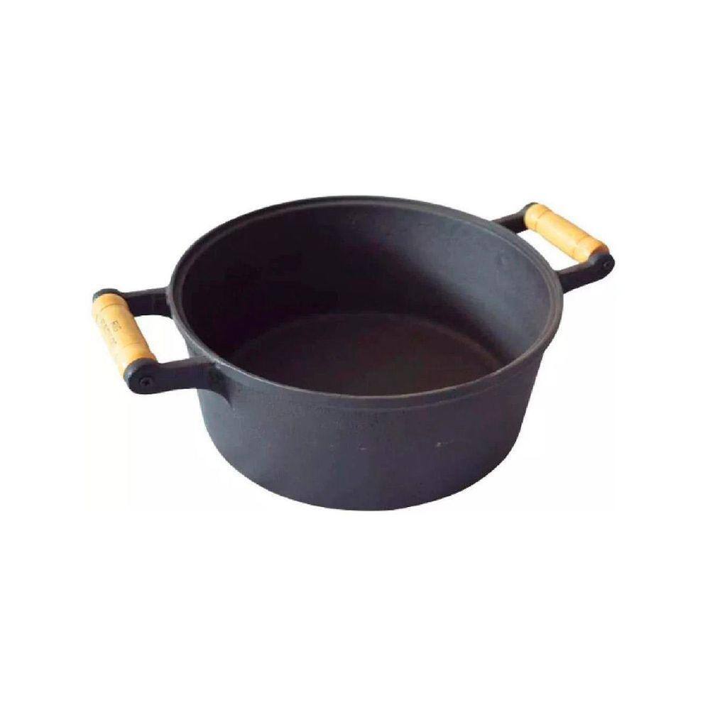 Caçarola de Ferro Fundido 2 Alças Sem Tampa - 2,5 Lt