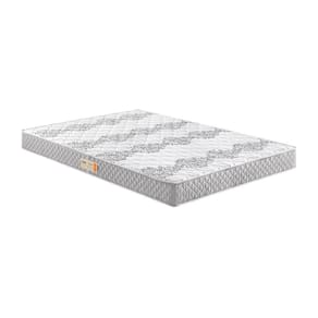 Colchão Casal Ecoline Espuma D45 Bordado 138x188x20cm Cinza/Branco