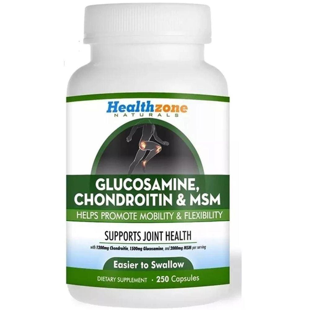 Glucosamina 1500 Chondoitina 1200 + Msm 2000 - 250 Capsulas