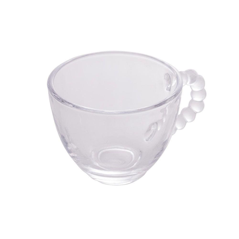 Conjunto 4 Xícaras Café Cristal S/Pires Pearl 80Ml - Wolff