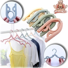 Cabide Roupa De Plastico Dobravel Colors 43Cm