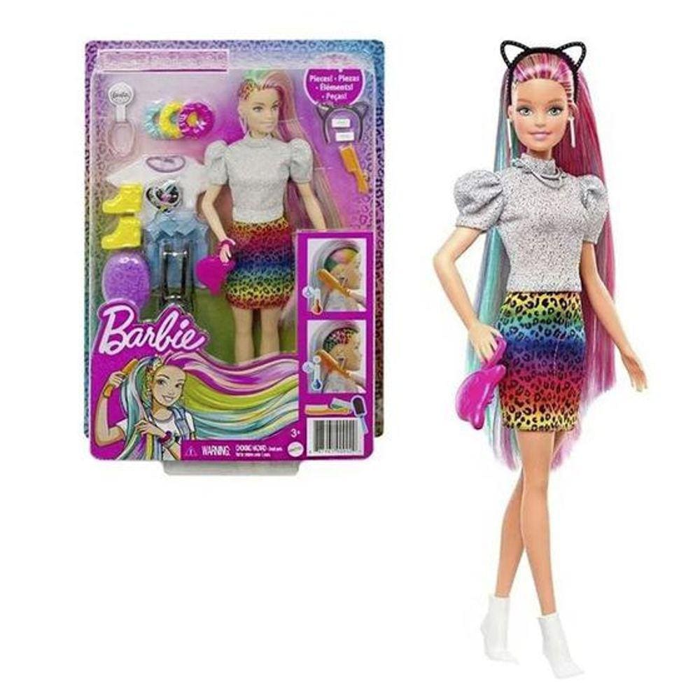 Boneca Barbie Cabelo Colorido E Raspado - Mattel