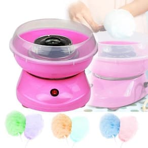 Maquina De Algodão Doce Elétrica Portatil Mini 110V Rosa