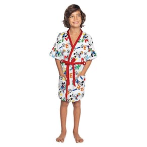 Roupão Felpudo Infantil Quimono Estampado Mickey G Lepper