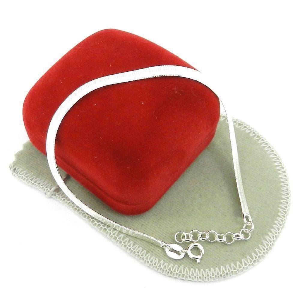 Pulseira Feminina 16/19Cm 3Mm Largura Folheada Prata Pl389