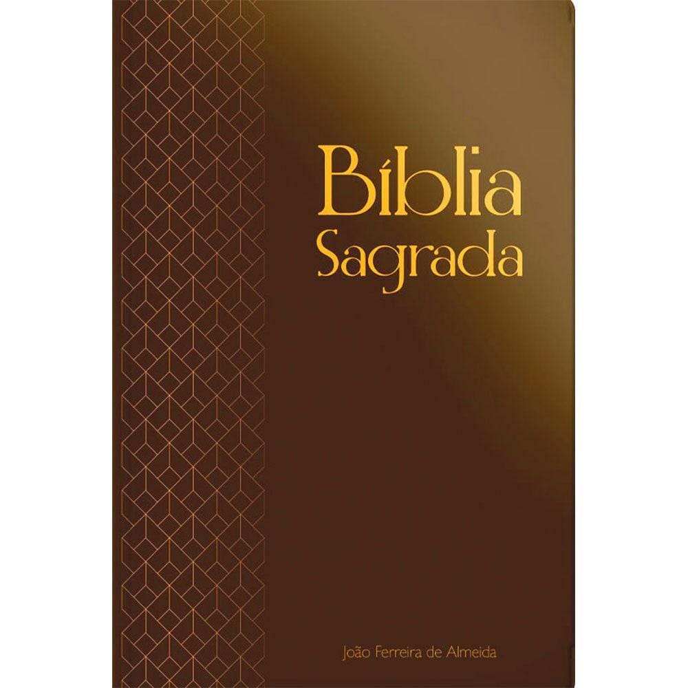 Bíblia Sagrada RC Gigante Com Mapa - Capa Semi Luxo Marrom