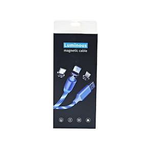 Cabo Magnético Carregador Celular 3 Pontas Cabo Tipo C Usb