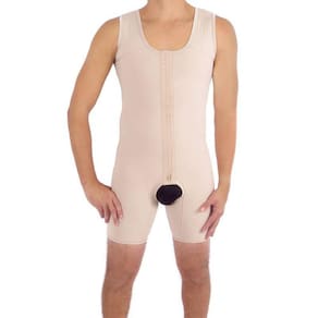 Cinta Modeladora Masculina Macaquinho Alça Regata Nude M