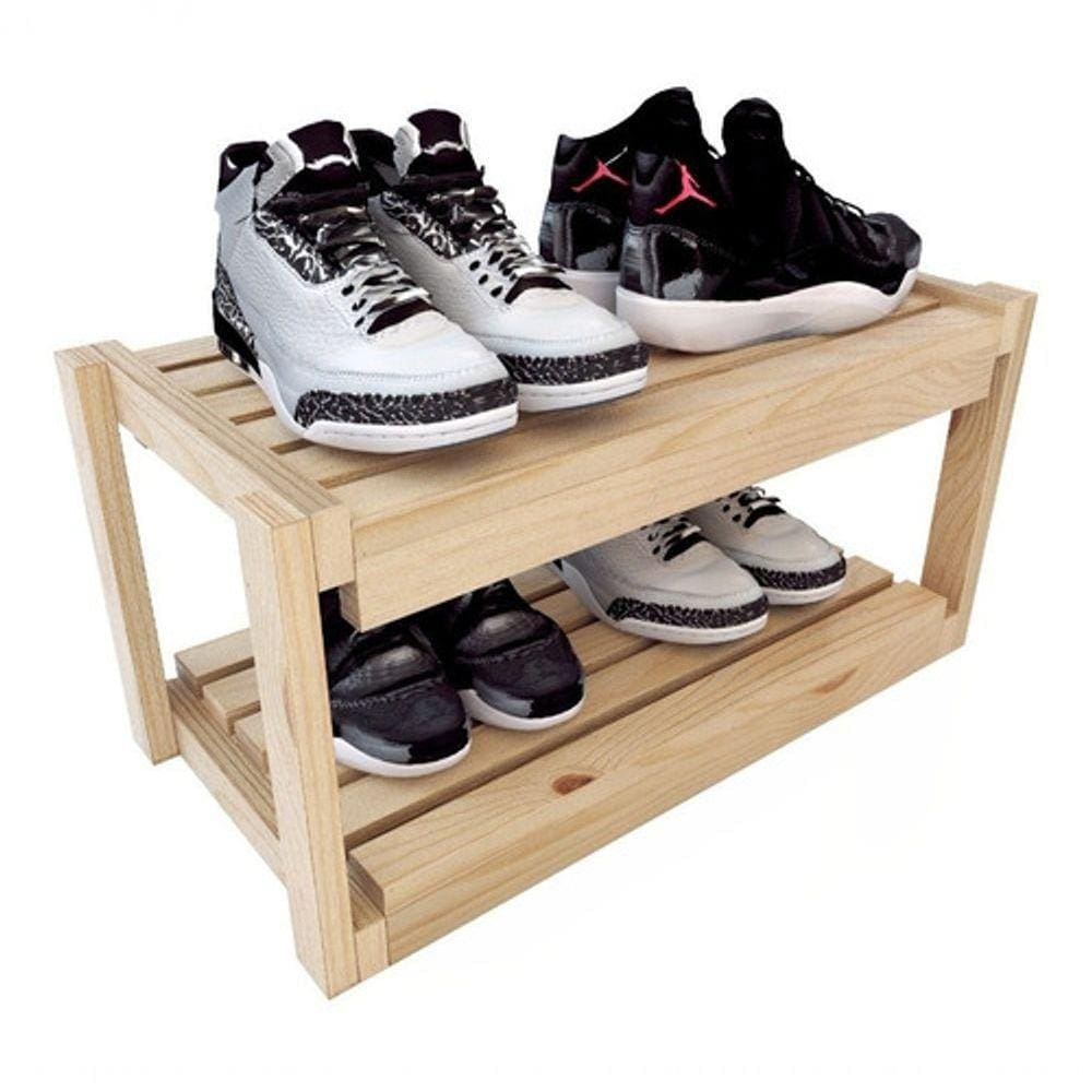 Organizadora De Calçados 2 Prateleiras Design Escadinha