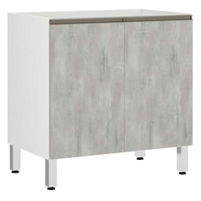 Balcão de Cozinha sem Tampo 70cm 2 Portas Pérola Luciane Móveis