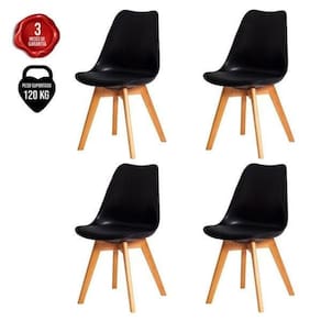 Kit 4 Cadeiras Wood Design Para Mesa De Jantar Sala Cozinha