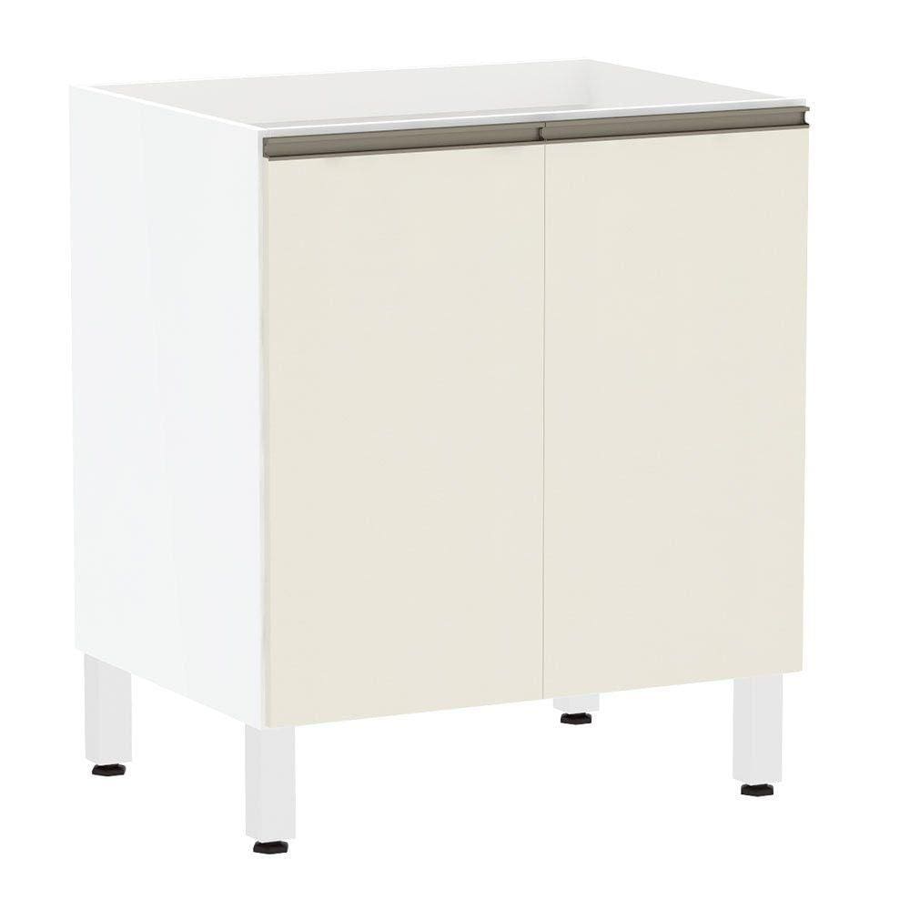 Balcão de Cozinha sem Tampo 70cm 2 Portas Pérola Luciane Móveis
