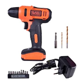 Furadeira Parafusadeira Black & Decker LD12SBR 3/8P + 13 Acessórios Bivolt