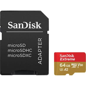 Cartão de Memória Micro SDXC SanDisk Extreme  64GB 170 MB/s