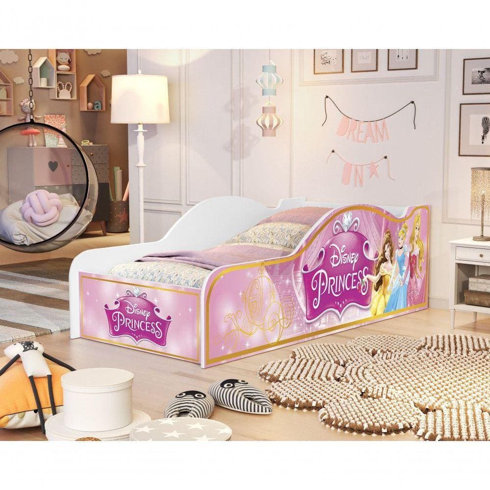 Cama Infantil Para Meninas Com Proteção Lateral da Barbie