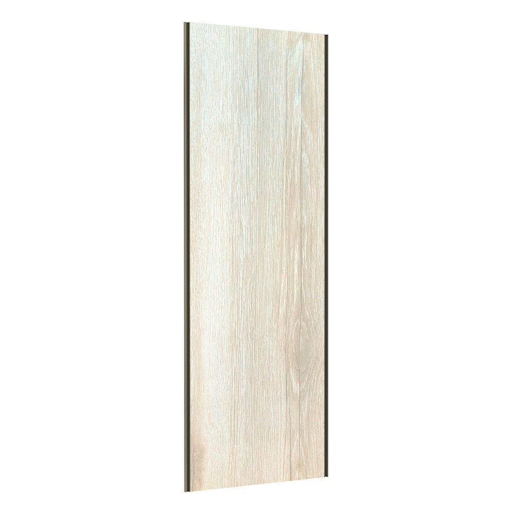 Porta de Correr Closet 80cm com Puxador Perfil Inox e Kit Ferragem Prime Luciane Móveis