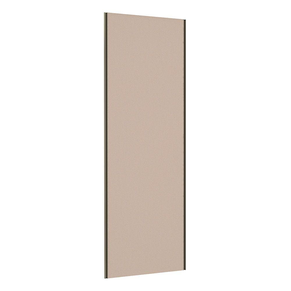 Porta de Correr Closet 80cm com Puxador Perfil Inox e Kit Ferragem Prime Luciane Móveis