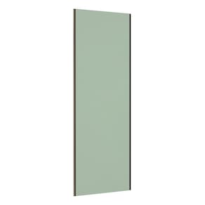 Porta de Correr Closet 80cm com Puxador Perfil Inox e Kit Ferragem Prime Luciane Móveis