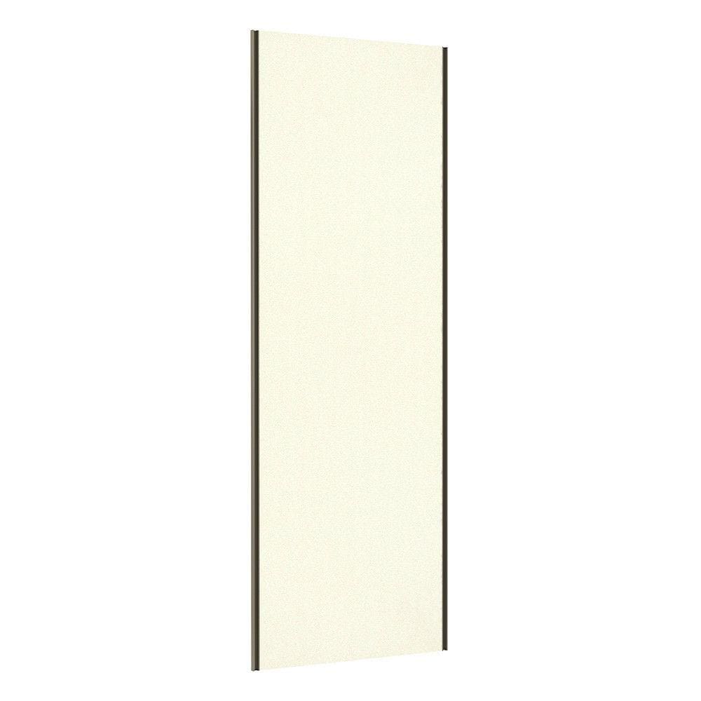 Porta de Correr Closet 80cm com Puxador Perfil Inox e Kit Ferragem Prime Luciane Móveis