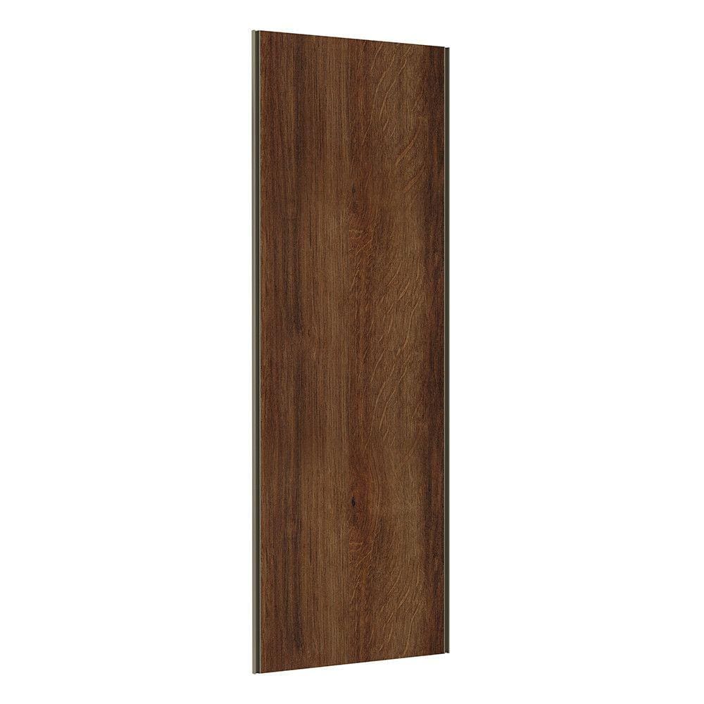 Porta de Correr Closet 80cm com Puxador Perfil Inox e Kit Ferragem Prime Luciane Móveis