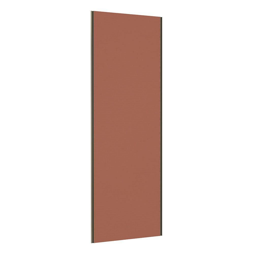 Porta de Correr Closet 80cm com Puxador Perfil Inox e Kit Ferragem Prime Luciane Móveis