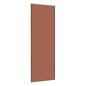 Porta de Correr Closet 80cm com Puxador Perfil Inox e Kit Ferragem Prime Luciane Móveis