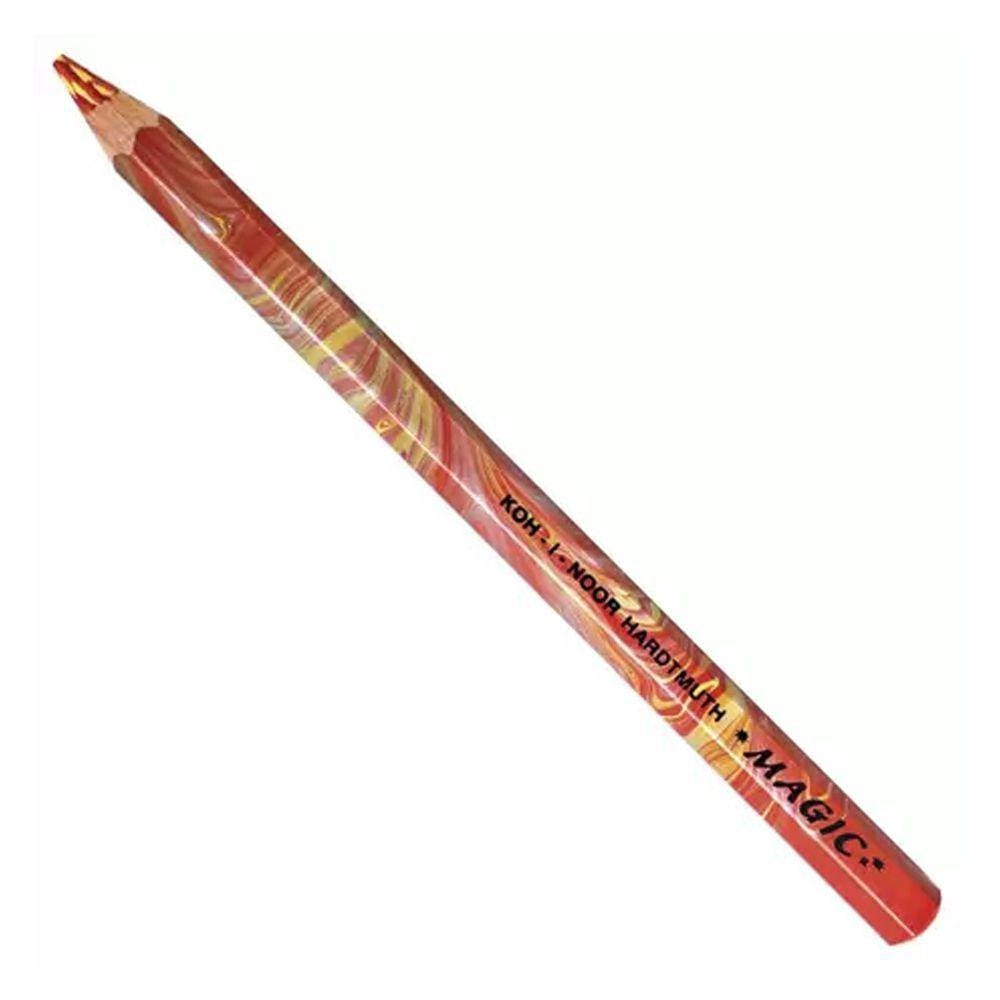 Lápis Multicolorido Magic Jumbo Fire Dourado Koh-i-Noor 3405