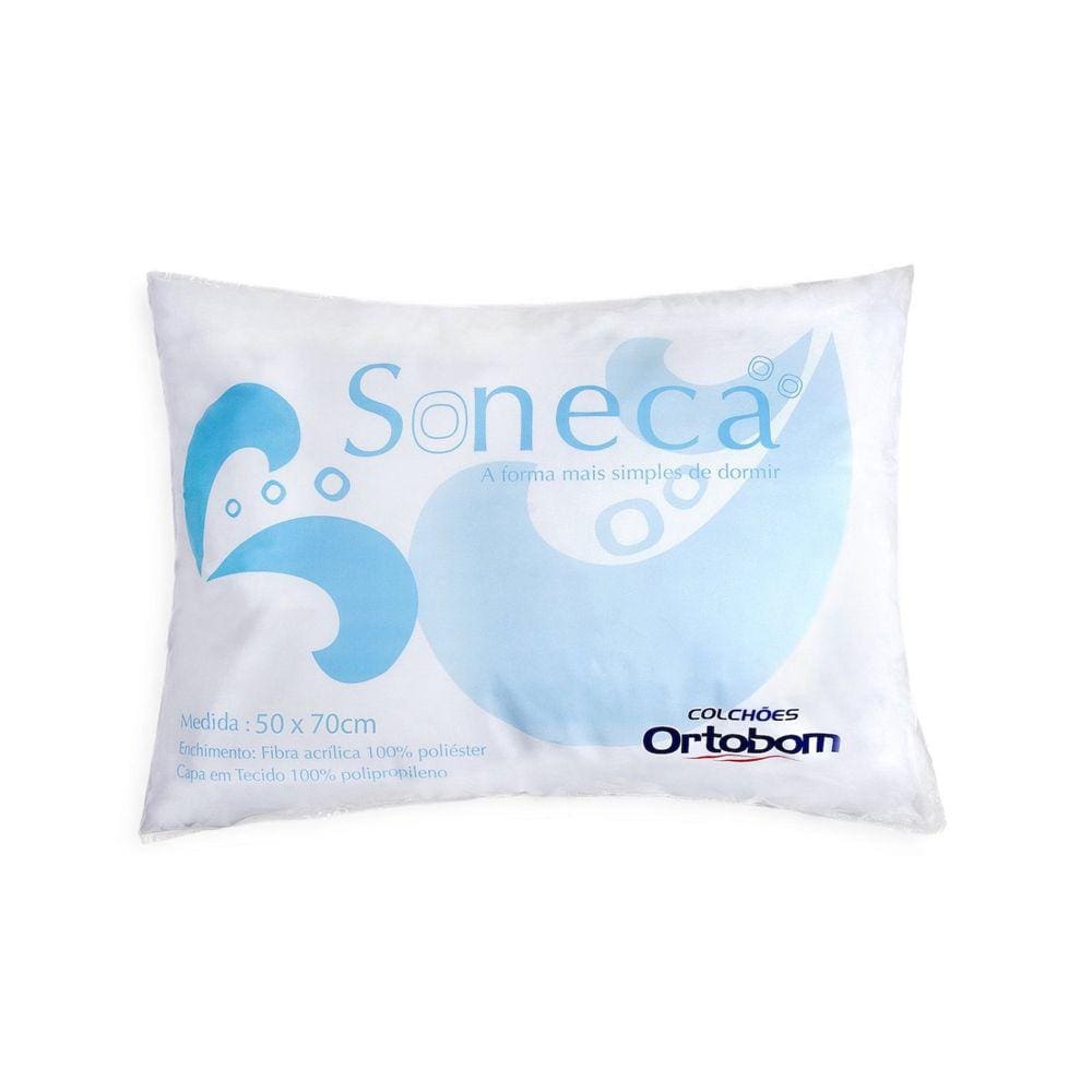 Travesseiro Soneca 20x50x70cm Ortobom Branco