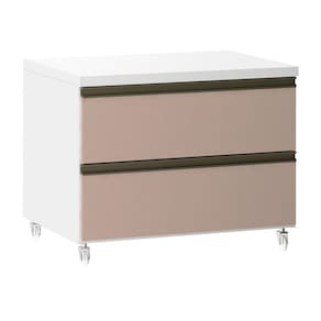 Mesa de Cabeceira 2 Gavetas 60,5 cm Prime Luciane Móveis