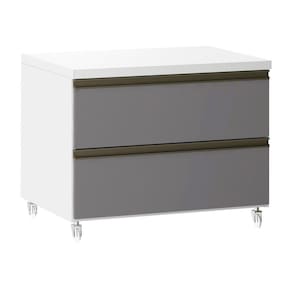 Mesa de Cabeceira 2 Gavetas 60,5 cm Prime Luciane Móveis