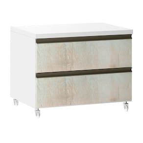 Mesa de Cabeceira 2 Gavetas 60,5 cm Prime Luciane Móveis