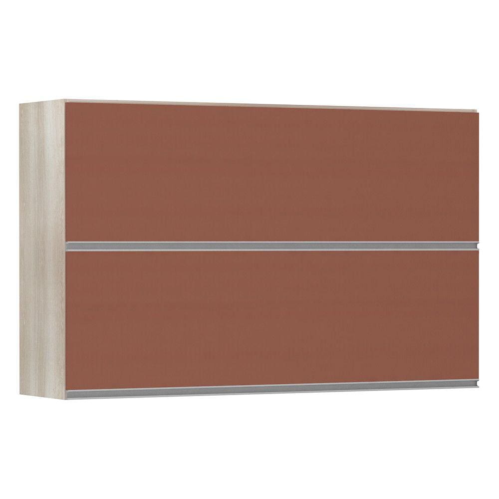 Armário Basculante Duplo Luciane 120cm 2 Portas Lis