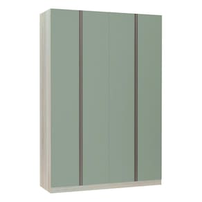 Guarda-Roupa Solteiro Luciane 4 Portas 3 Gavetas Prime Plus 160 cm