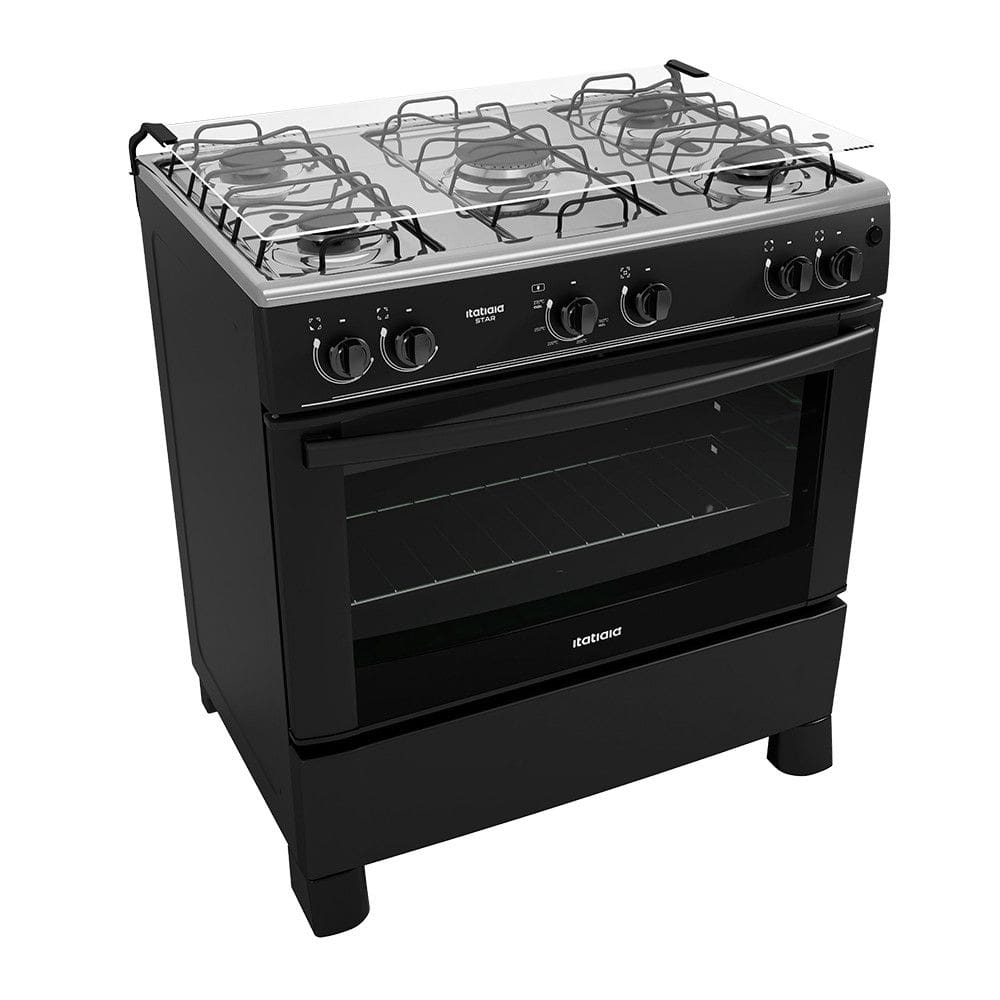 Fogão 5 Bocas Itatiaia Star Preto – Bivolt – 3700000174